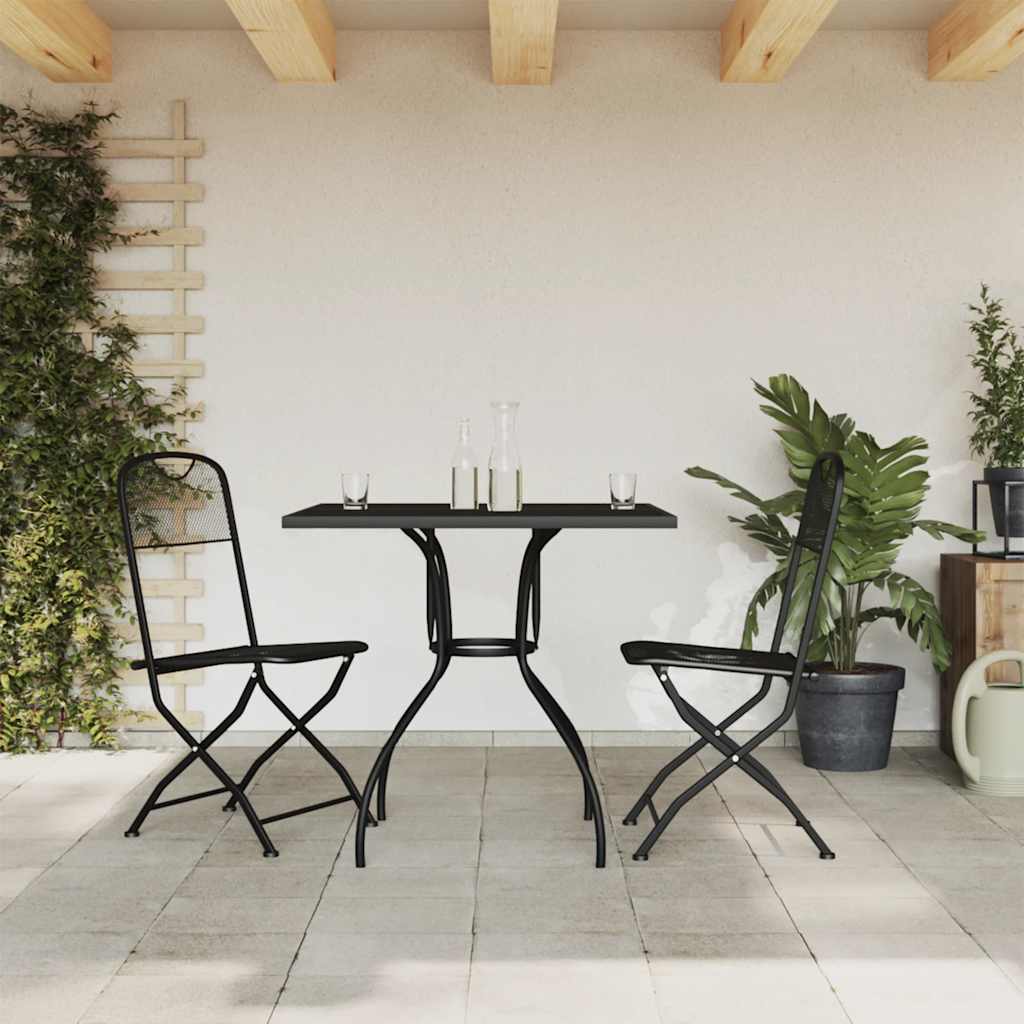 3-delige Tuinset metaal gaas antracietkleurig – afbeelding 1