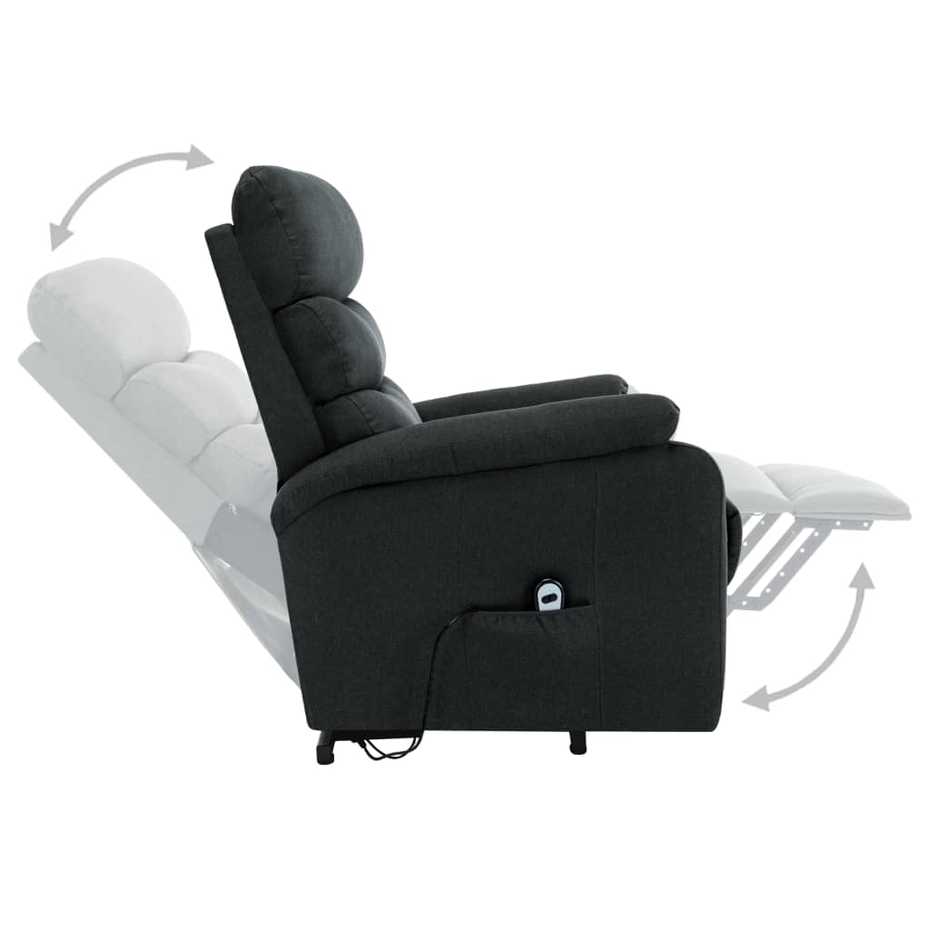 Sta-op-massagestoel stof donkergrijs – afbeelding 5