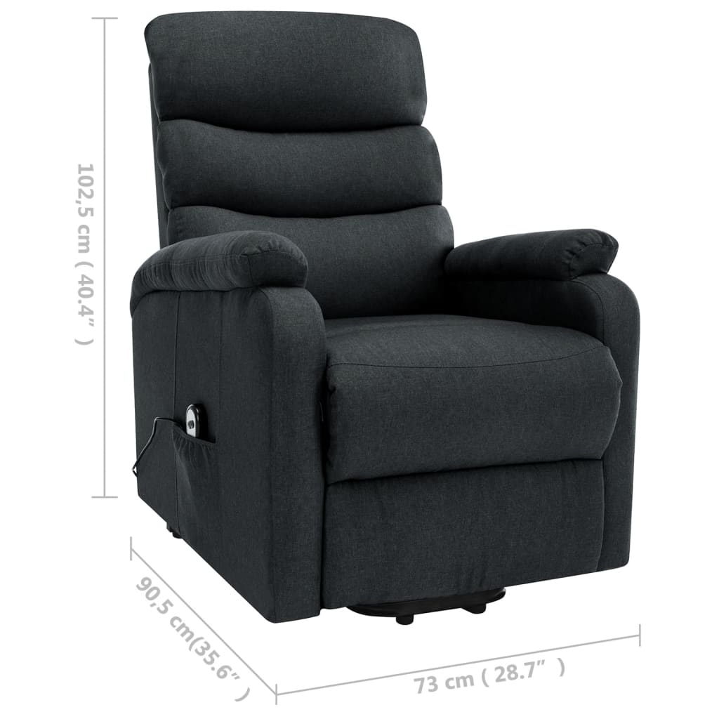 Sta-op-massagestoel stof donkergrijs – afbeelding 8
