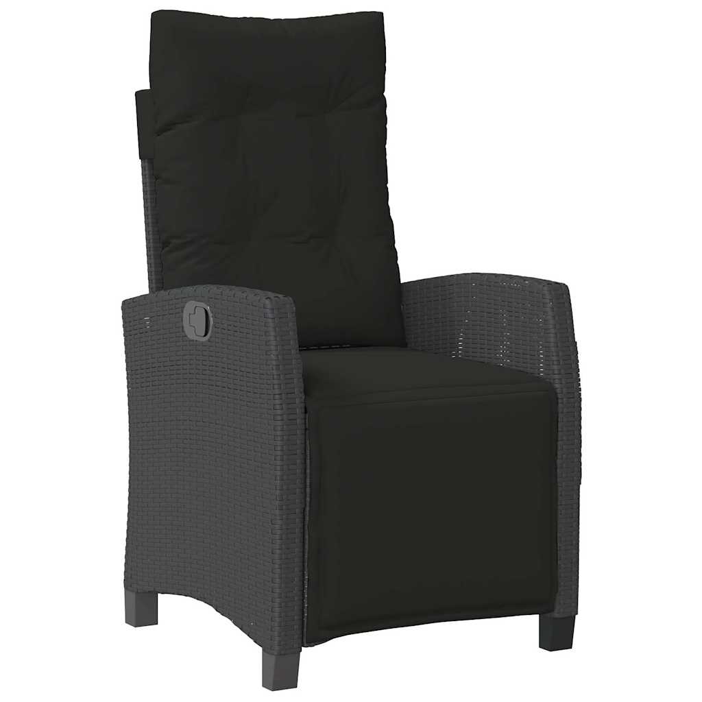 9-delige Tuinset poly rattan zwart – afbeelding 3
