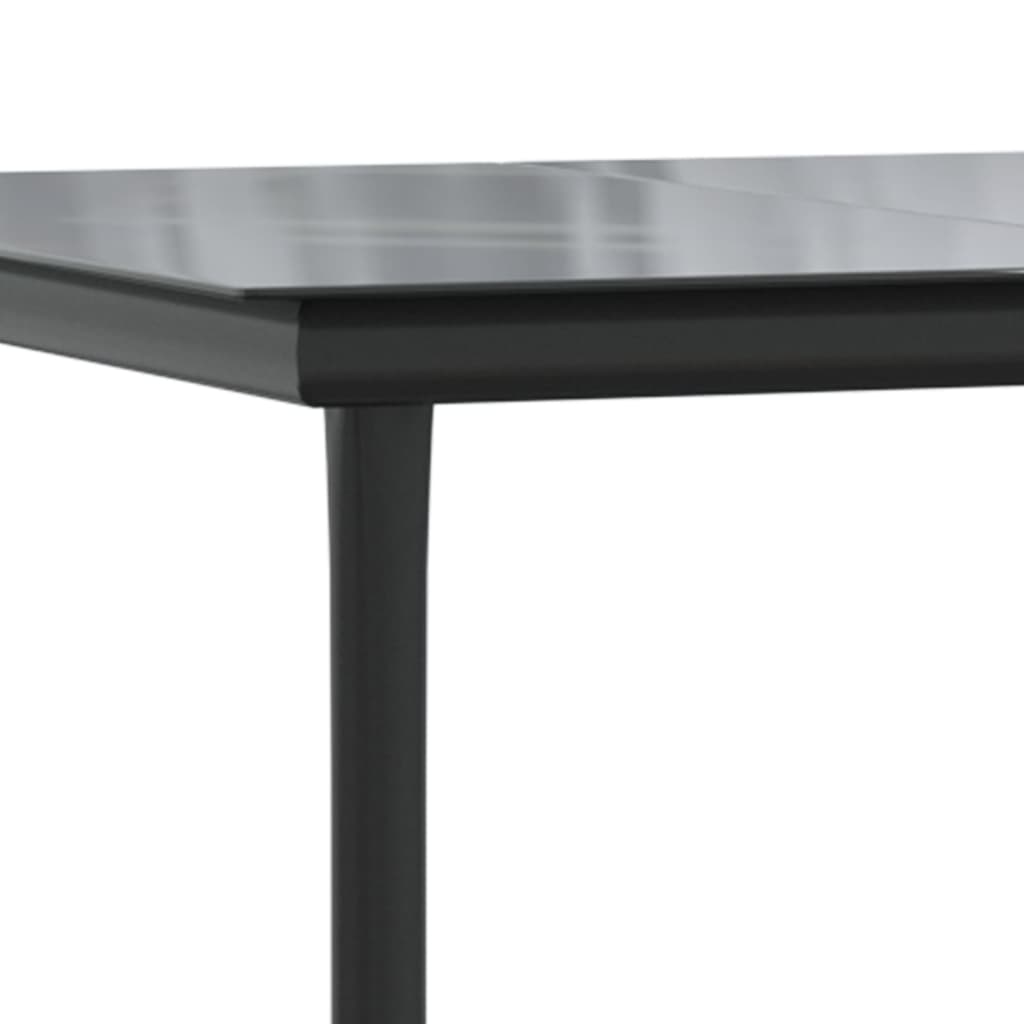 3-delige Tuinset met kussens poly rattan zwart – afbeelding 8