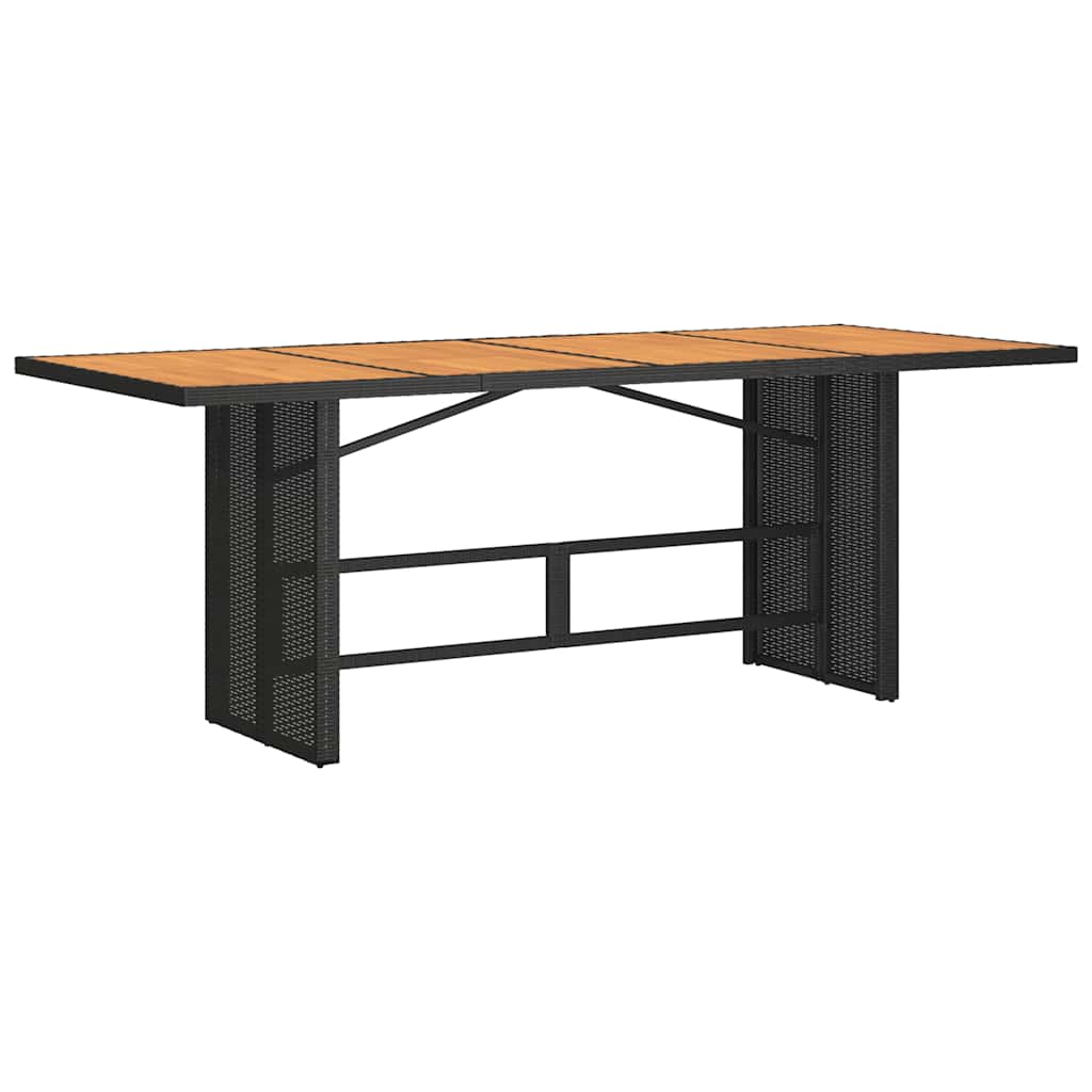 7-delige Tuinset met kussens poly rattan zwart – afbeelding 4