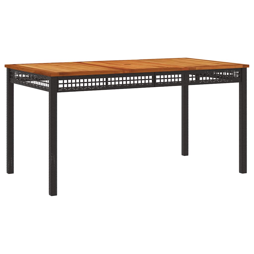 4-delige Tuinset met kussens poly rattan zwart – afbeelding 6