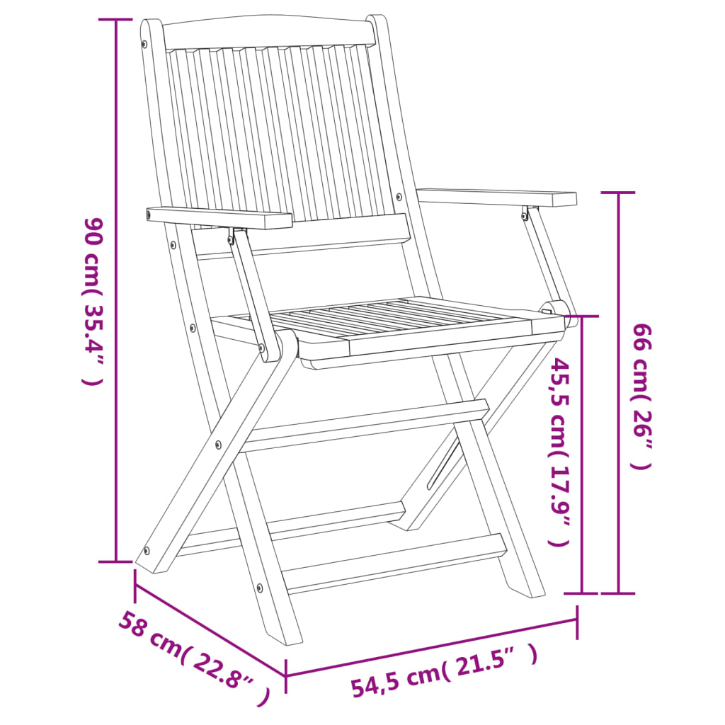7-delige Tuinset massief acaciahout – afbeelding 11