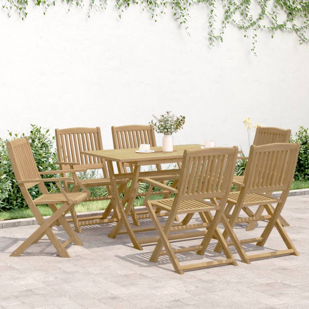 7-delige Tuinset massief acaciahout – afbeelding 3