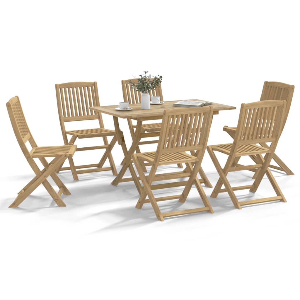 7-delige Tuinset massief acaciahout – afbeelding 1