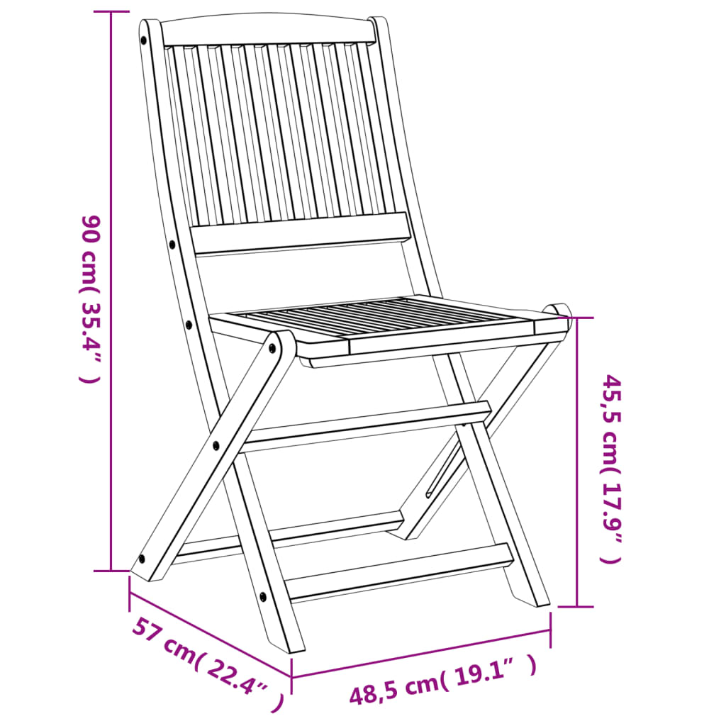 7-delige Tuinset massief acaciahout – afbeelding 11