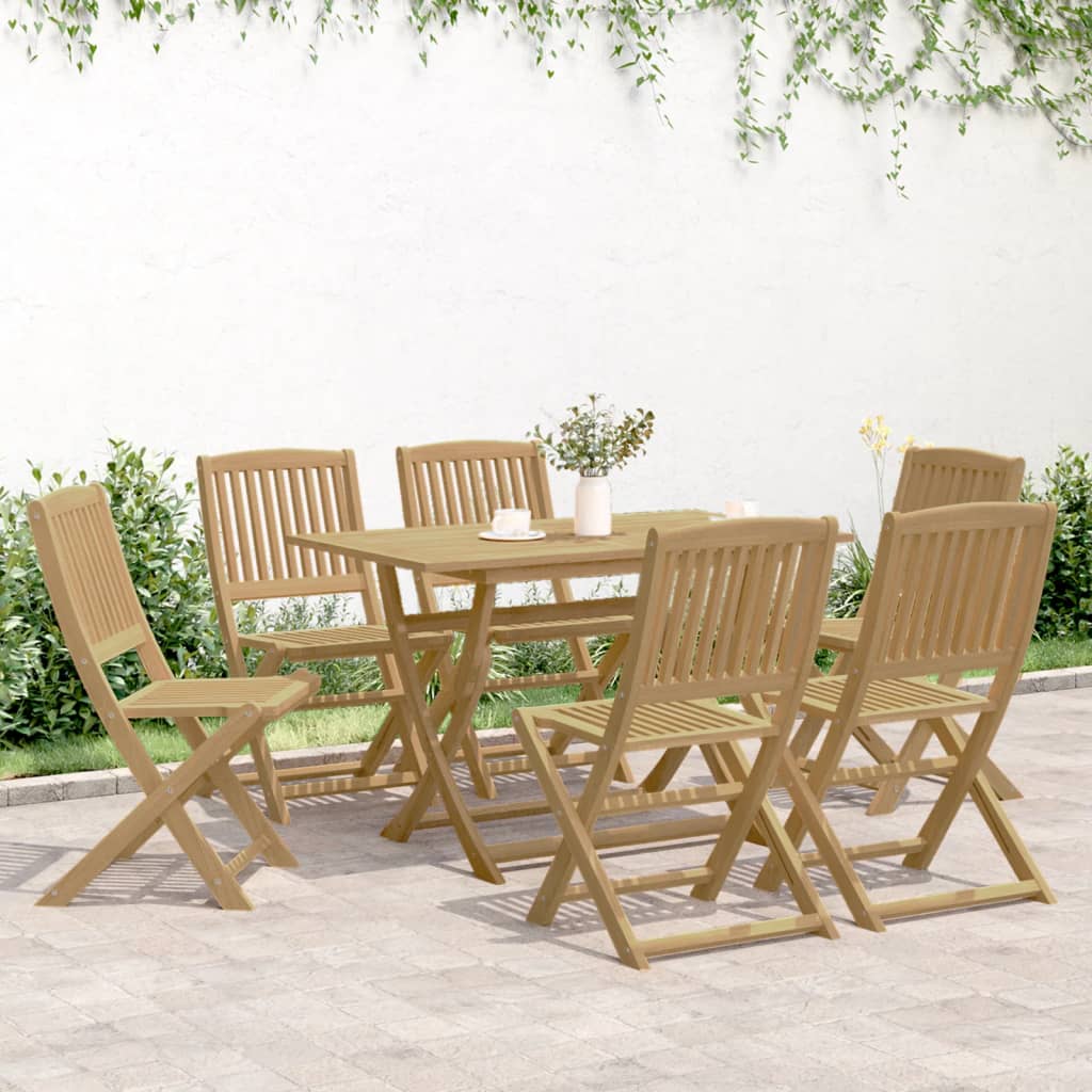 7-delige Tuinset massief acaciahout – afbeelding 3