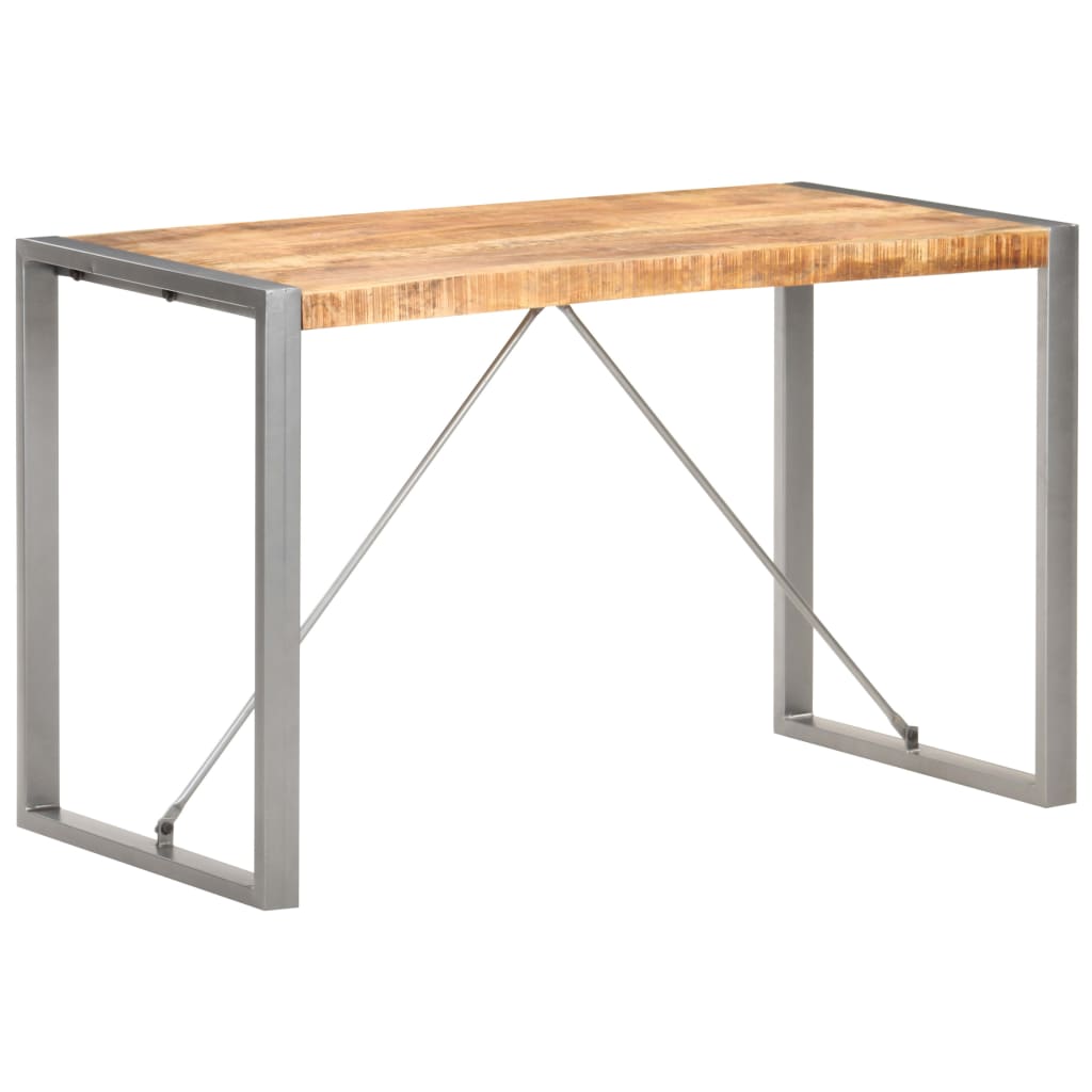 Eettafel 120x60x75 cm massief ruw mangohout