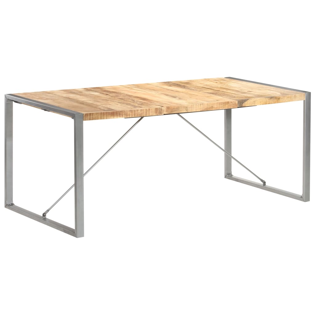 Eettafel 180x90x75 cm massief ruw mangohout