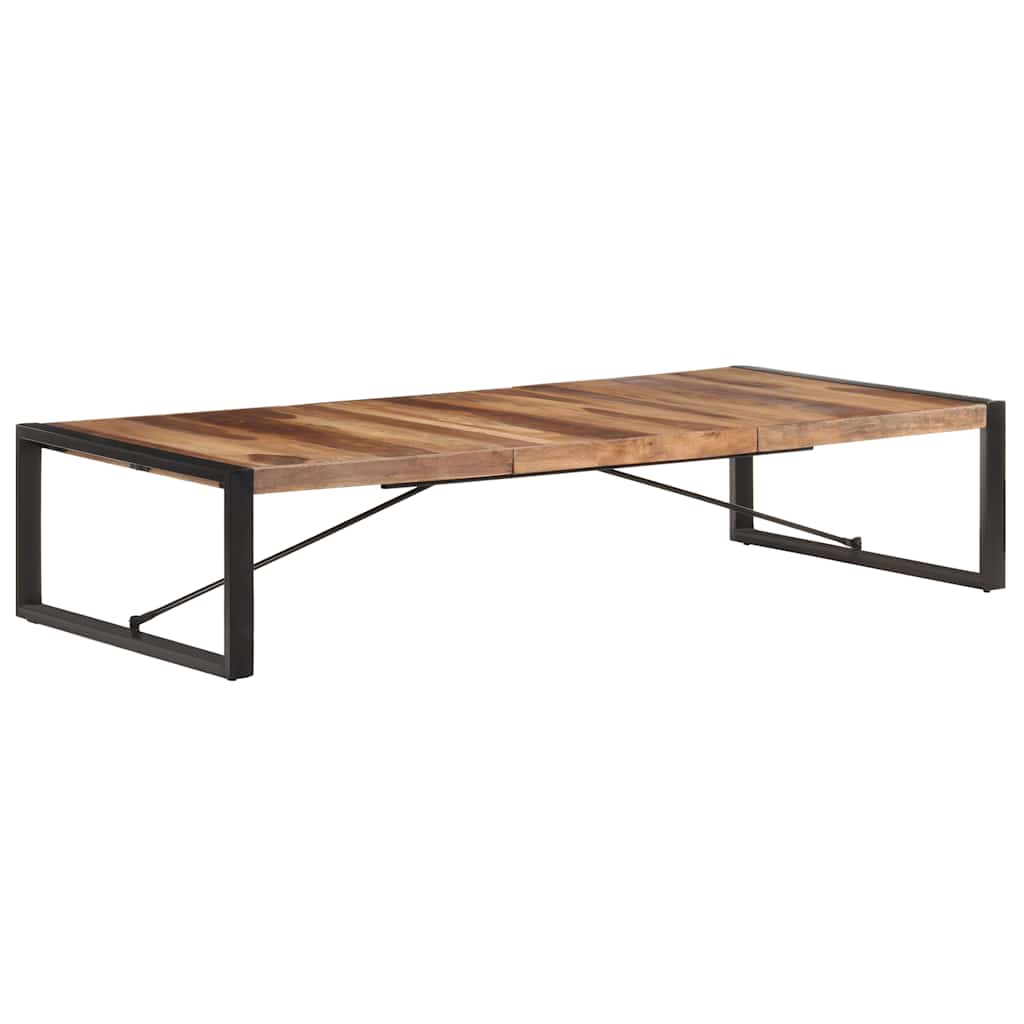 Salontafel 180x90x40 cm massief hout – afbeelding 1