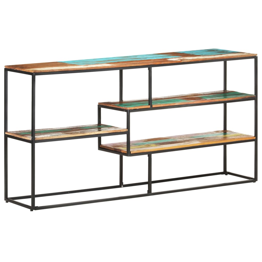 Dressoir 150x30x75 cm massief gerecycled hout – afbeelding 1
