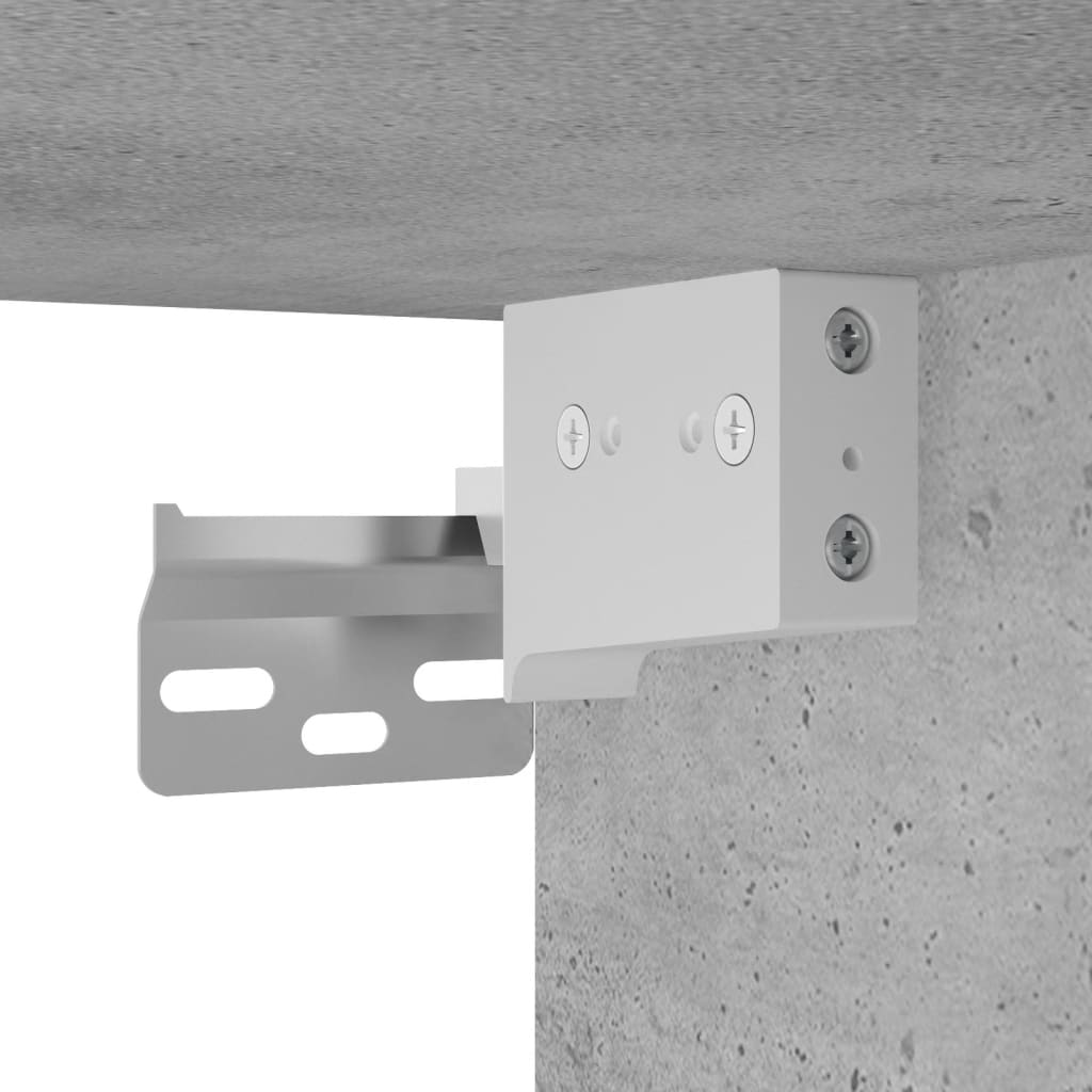 4-delige tv-wandmeubelset met LED-verlichting betongrijs – afbeelding 12