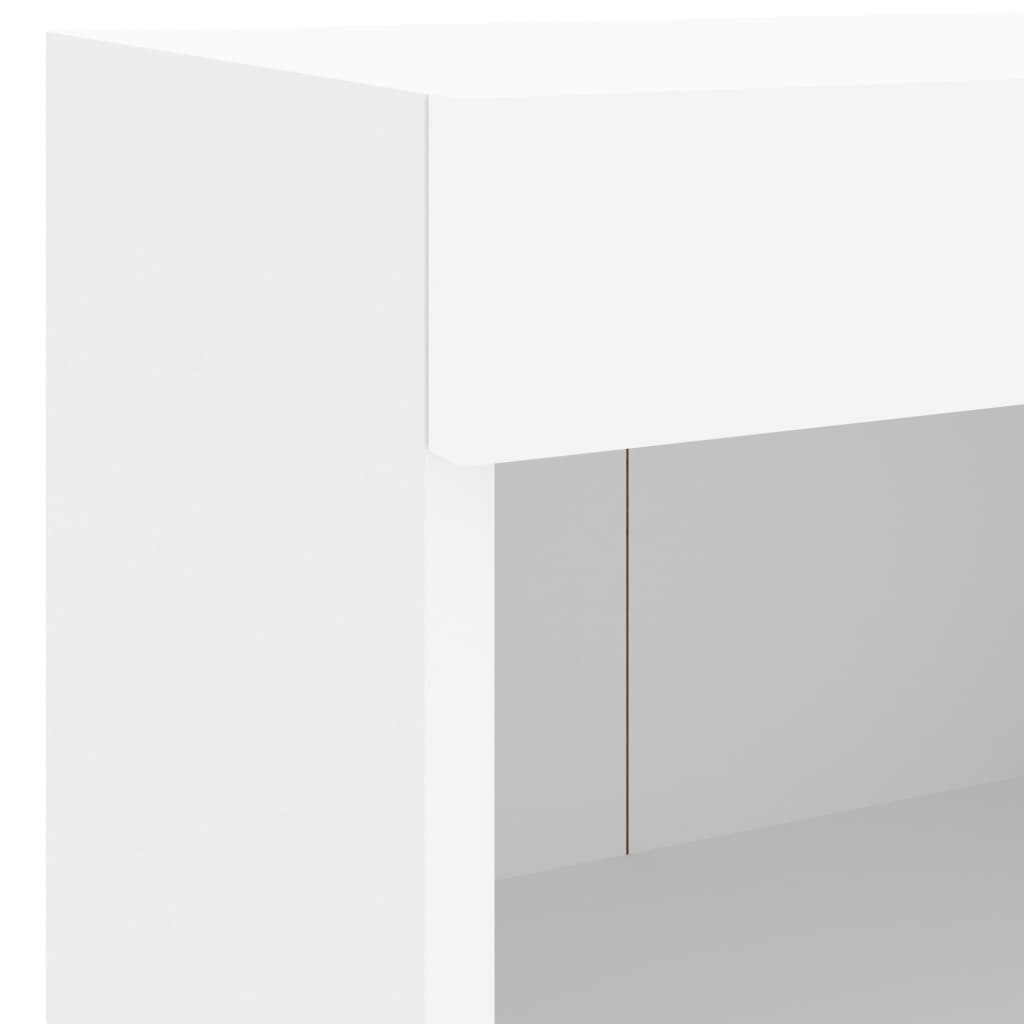4-delige tv-wandmeubelset met LED-verlichting wit – afbeelding 10