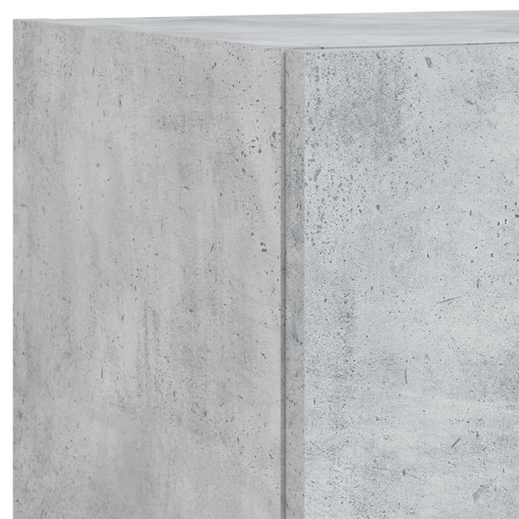 4-delige tv-wandmeubelset met LED-verlichting betongrijs – afbeelding 11
