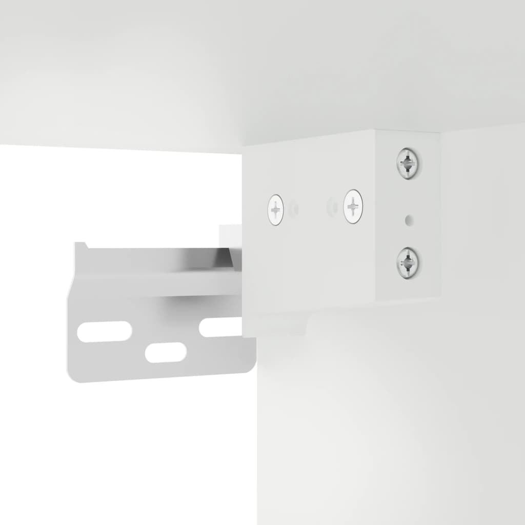 5-delige Tv-wandmeubelset met LED-verlichting bewerkt hout wit – afbeelding 12