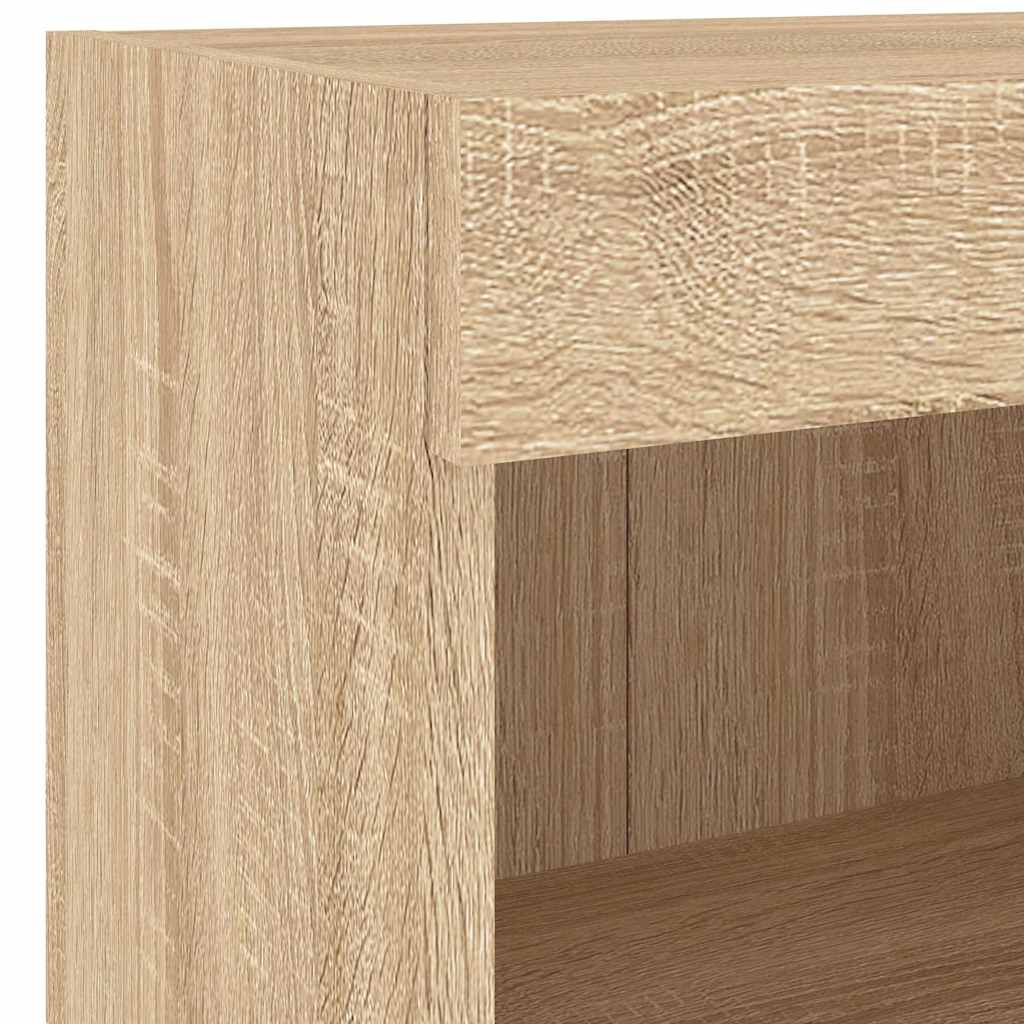 7-delige Tv-wandmeubelset met LED-verlichting sonoma eikenkleur – afbeelding 12