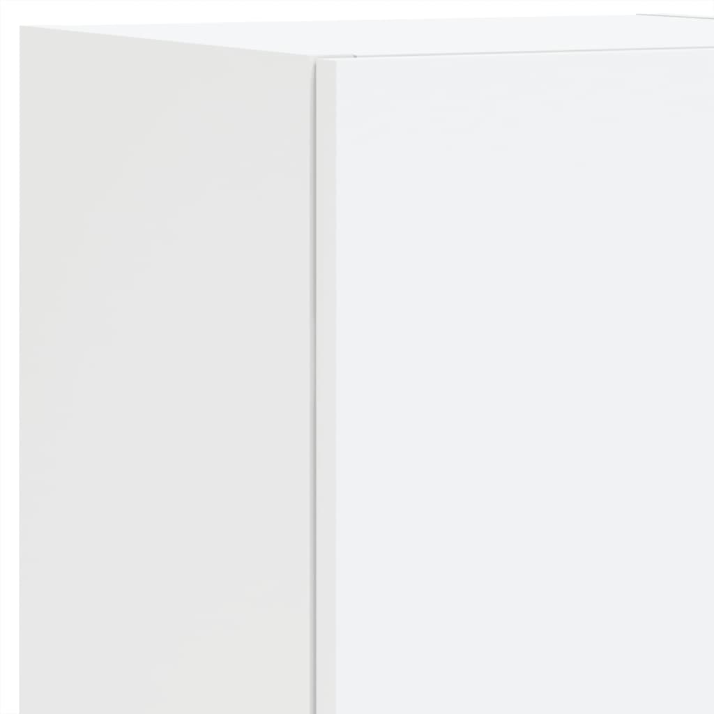 8-delige tv-wandmeubelset met LED-verlichting wit – afbeelding 11
