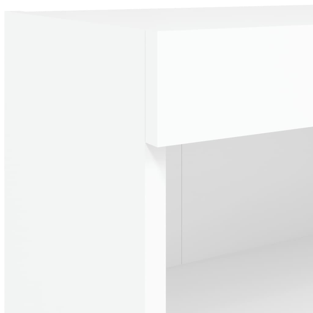 8-delige tv-wandmeubelset met LED-verlichting wit – afbeelding 12