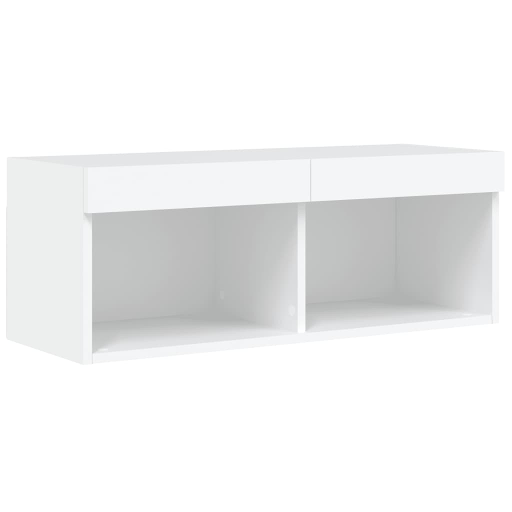 8-delige tv-wandmeubelset met LED-verlichting wit – afbeelding 8