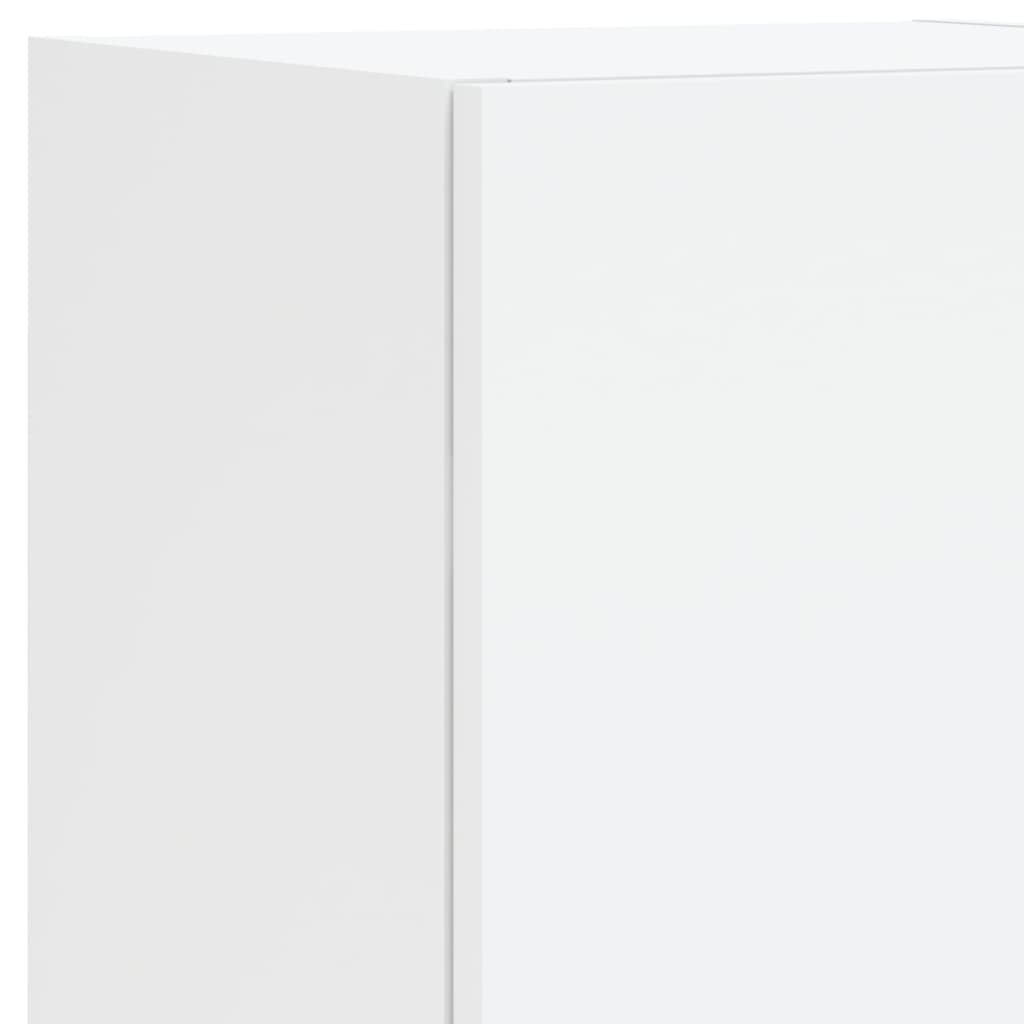 7-delige Tv-wandmeubelset met LED-verlichting wit – afbeelding 11