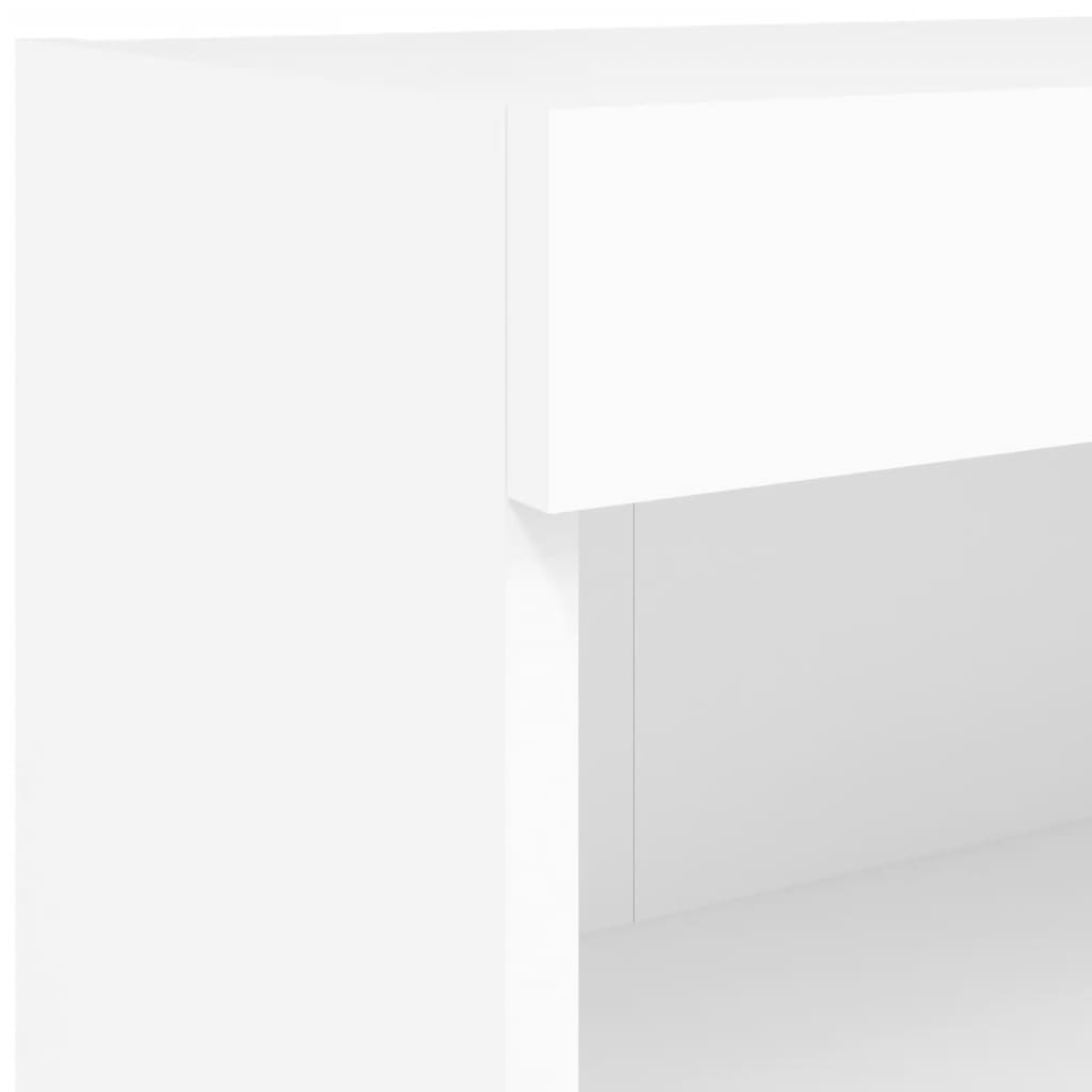 7-delige Tv-wandmeubelset met LED-verlichting wit – afbeelding 12