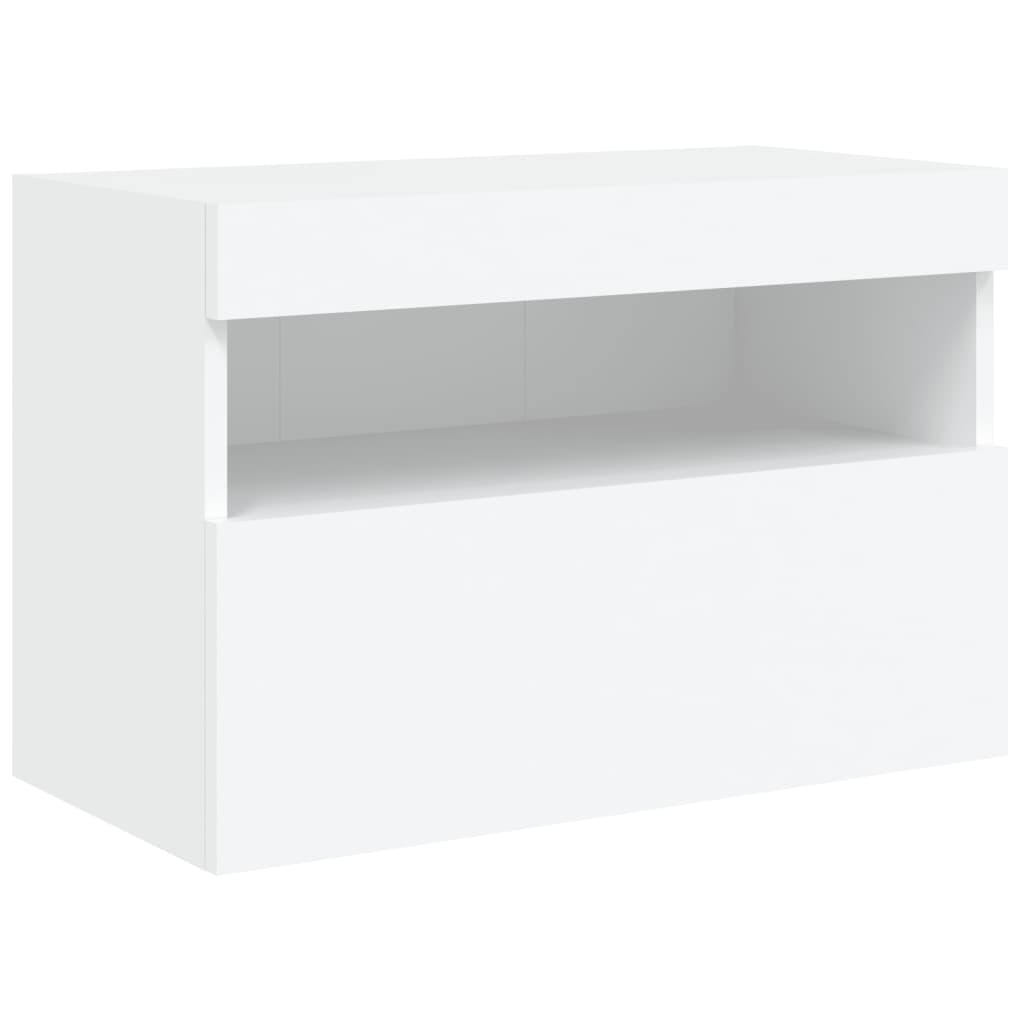 7-delige Tv-wandmeubelset met LED-verlichting wit – afbeelding 9