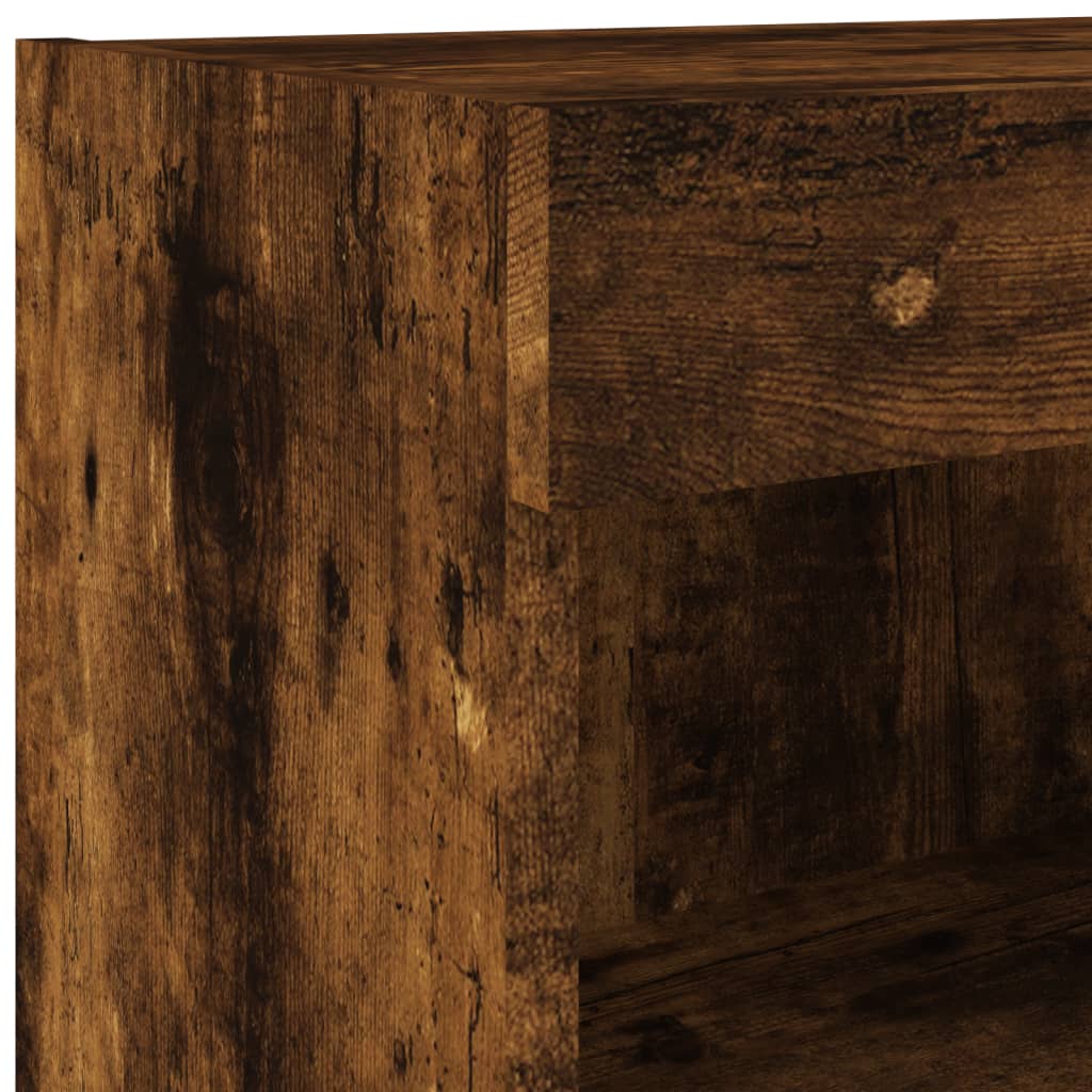 7-delige Tv-wandmeubelset met LED-verlichting gerookt eiken – afbeelding 12