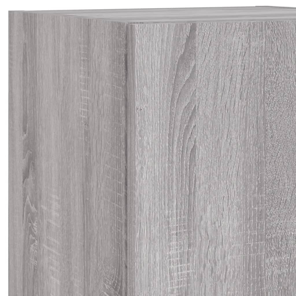 7-delige Tv-wandmeubelset met LED-verlichting grijs sonoma – afbeelding 11