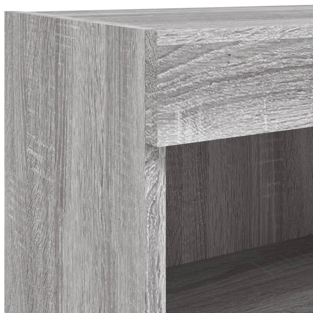 7-delige Tv-wandmeubelset met LED-verlichting grijs sonoma – afbeelding 12