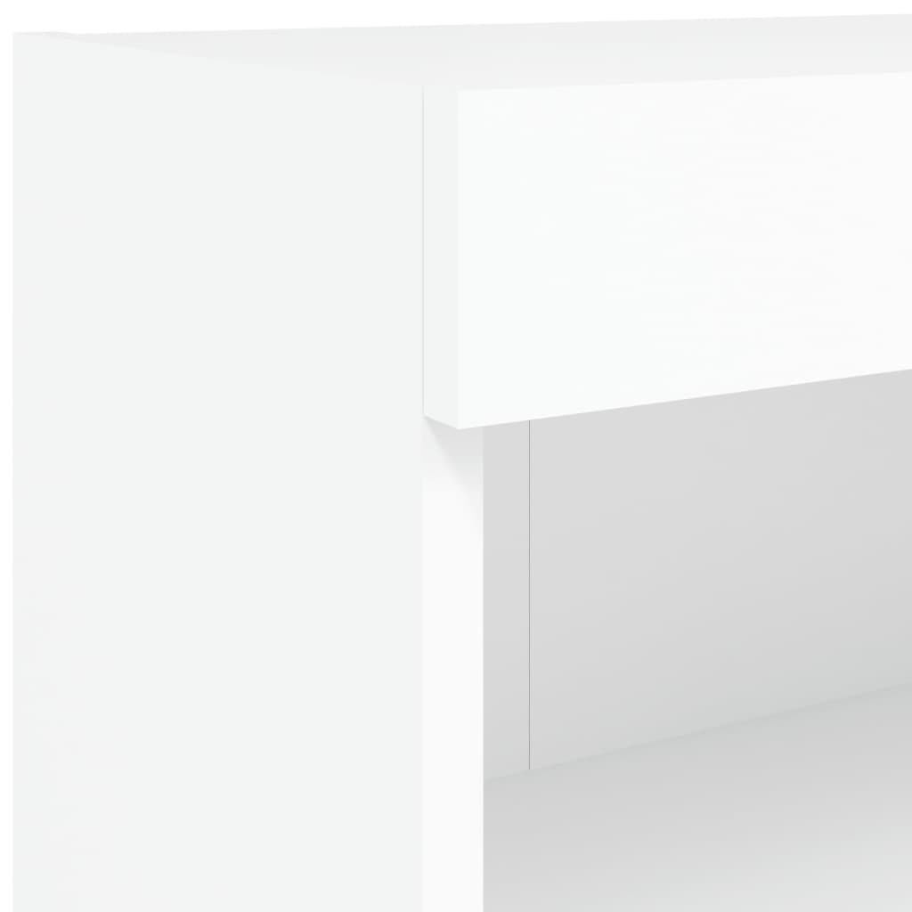 7-delige Tv-wandmeubelset met LED-verlichting wit – afbeelding 12