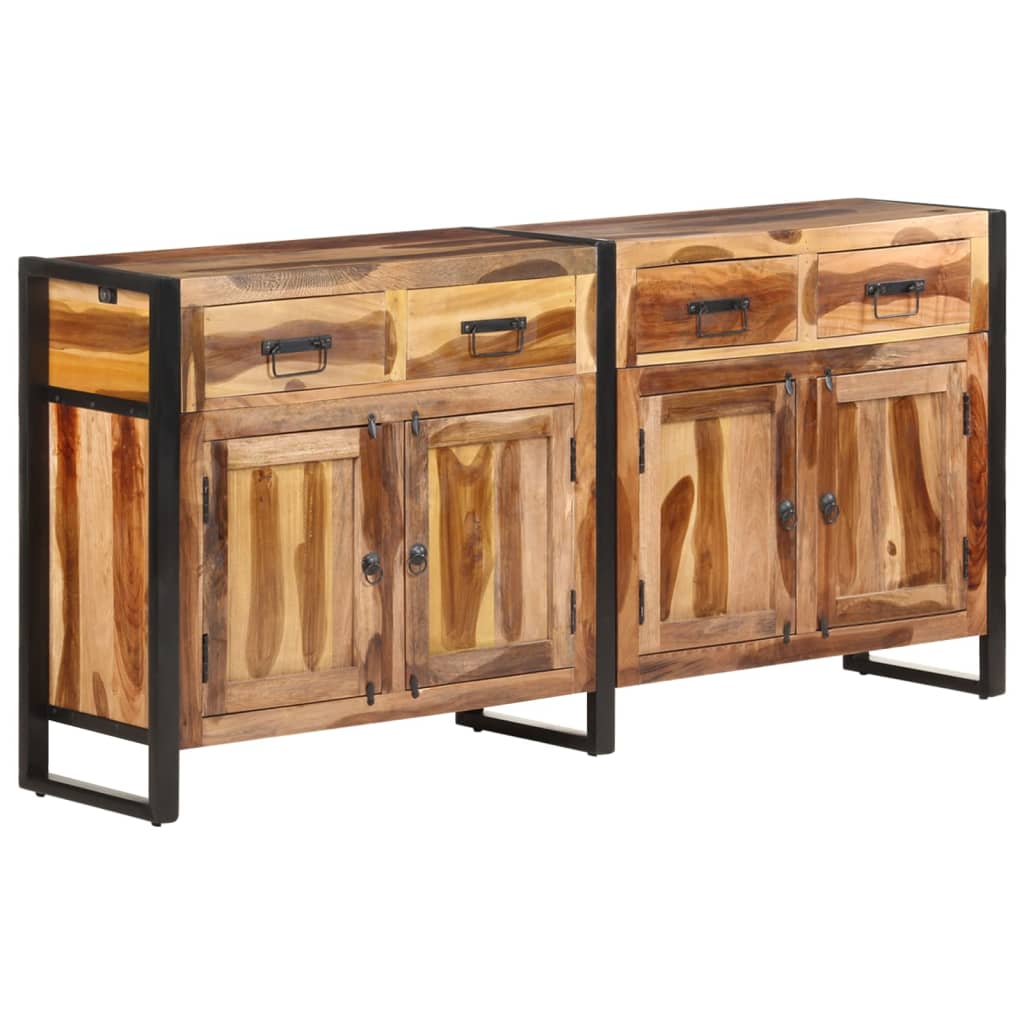 Dressoir 172x35x80 cm acaciahout met honingkleurige afwerking