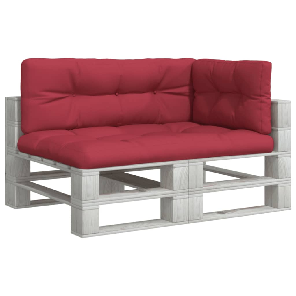 Palletkussens 3 st stof wijnrood – afbeelding 3
