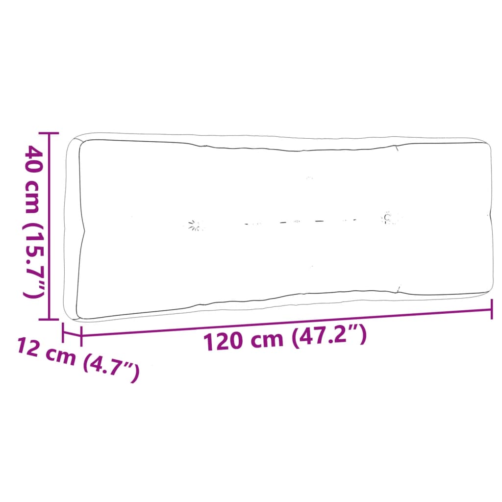 Palletkussens 3 st stof bladpatroon – afbeelding 11