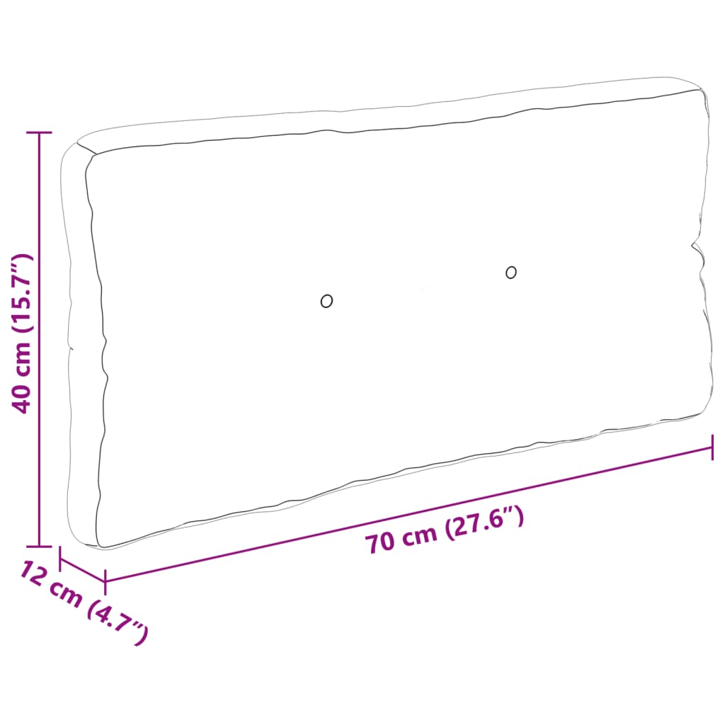 Palletkussens 3 st stof bladpatroon – afbeelding 12