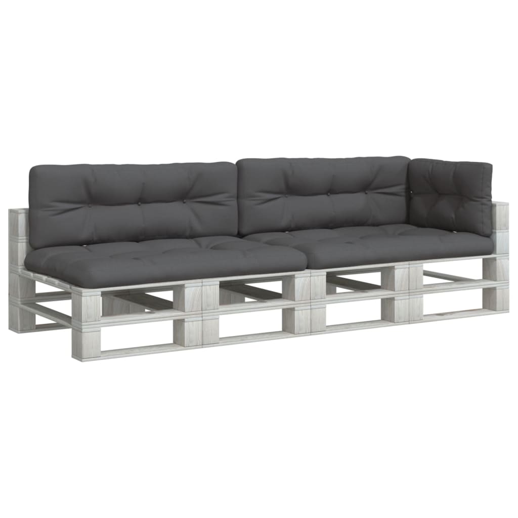 Palletkussens 5 st stof antracietkleurig – afbeelding 3