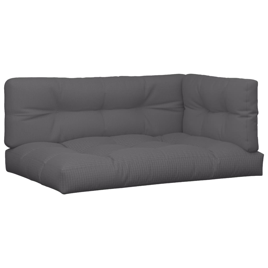 Palletkussens 7 st stof antracietkleurig – afbeelding 2
