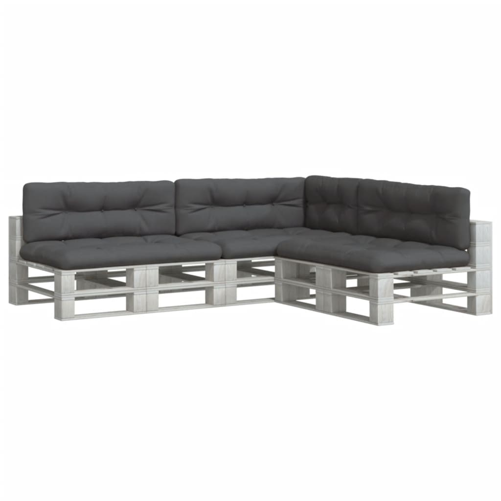 Palletkussens 7 st stof antracietkleurig – afbeelding 3