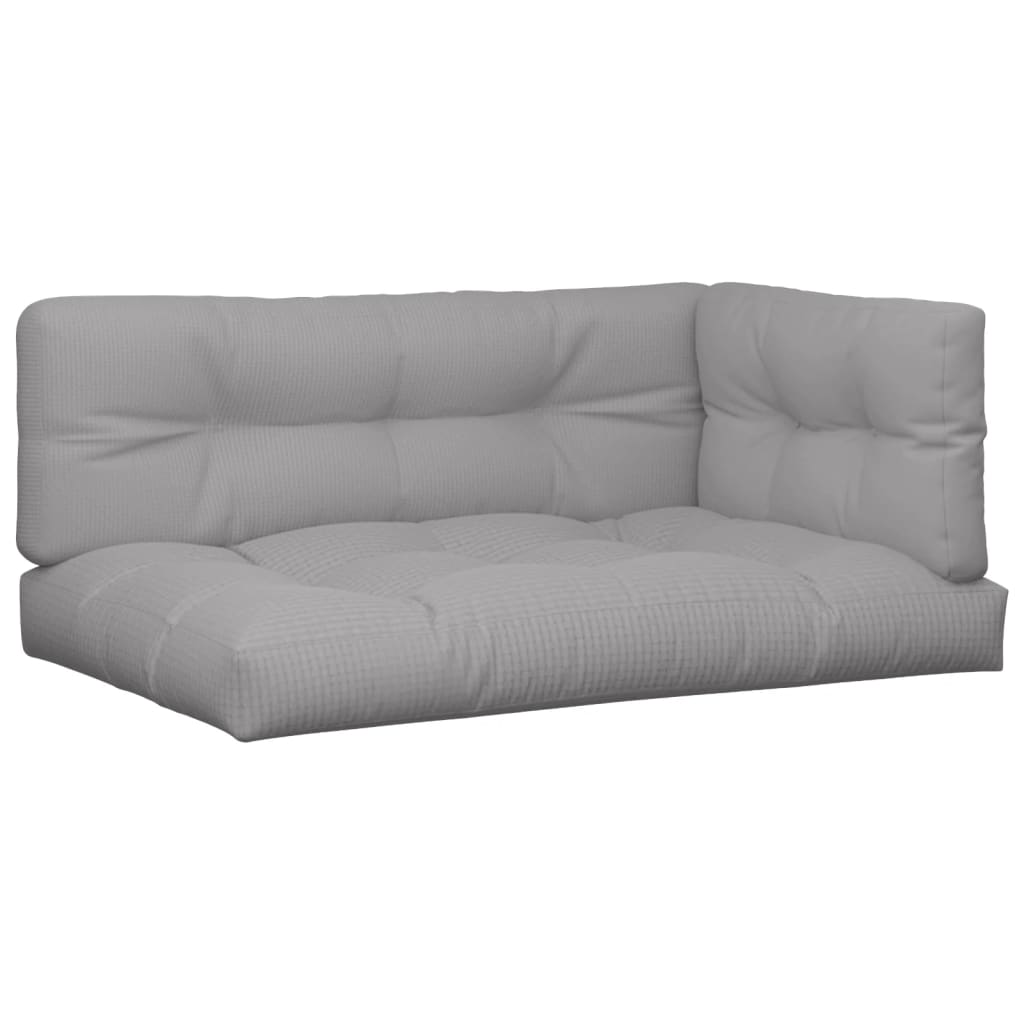 Palletkussens 7 st stof grijs – afbeelding 2
