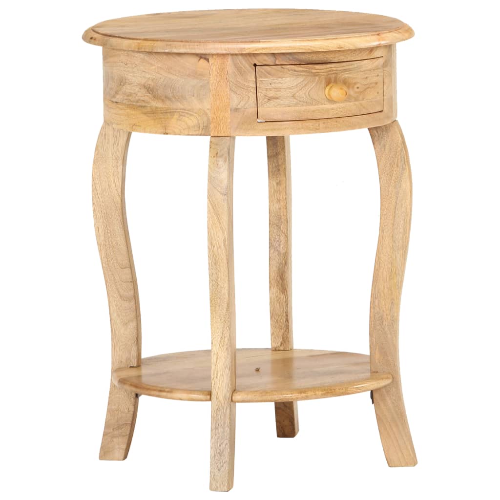 Bijzettafel 37x37x61 cm massief mangohout – afbeelding 1