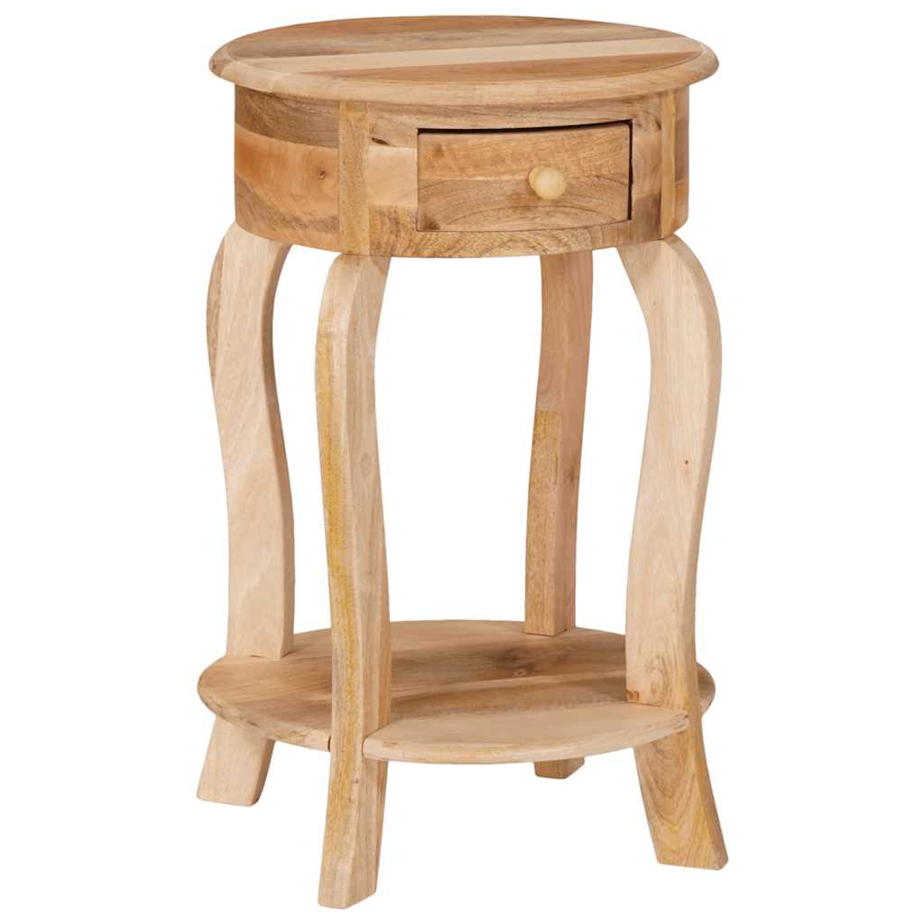 Bijzettafel 37x37x61 cm massief mangohout – afbeelding 11