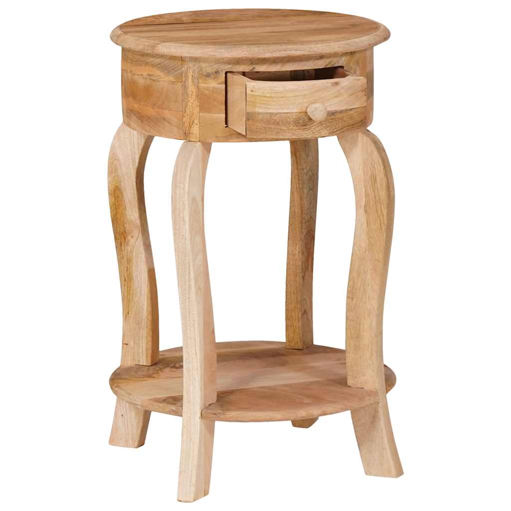 Bijzettafel 37x37x61 cm massief mangohout – afbeelding 12