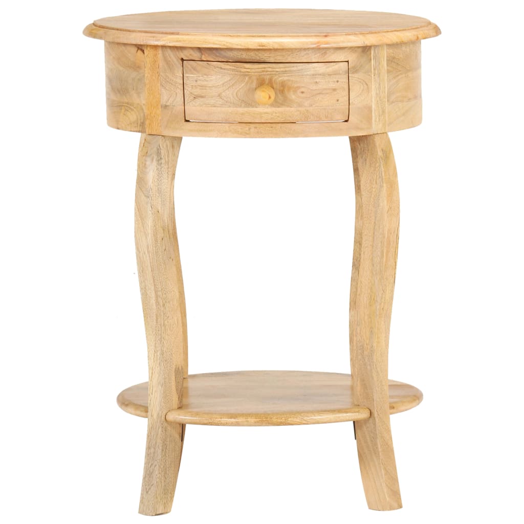 Bijzettafel 37x37x61 cm massief mangohout – afbeelding 2