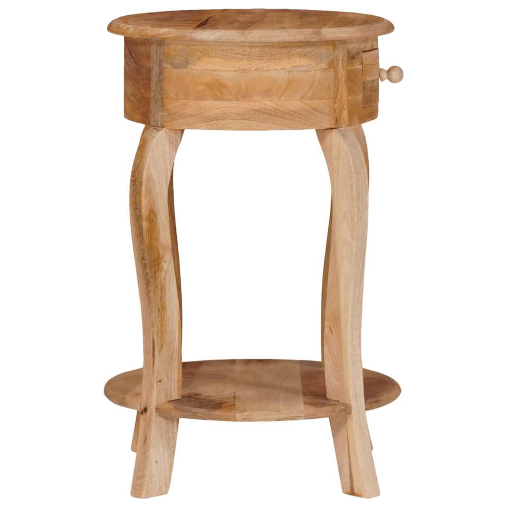 Bijzettafel 37x37x61 cm massief mangohout – afbeelding 3