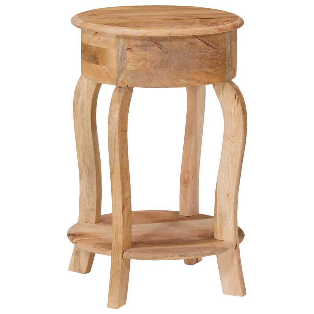 Bijzettafel 37x37x61 cm massief mangohout – afbeelding 4