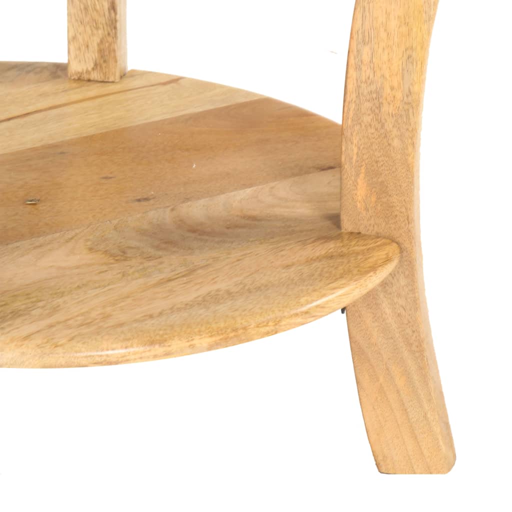Bijzettafel 37x37x61 cm massief mangohout – afbeelding 5