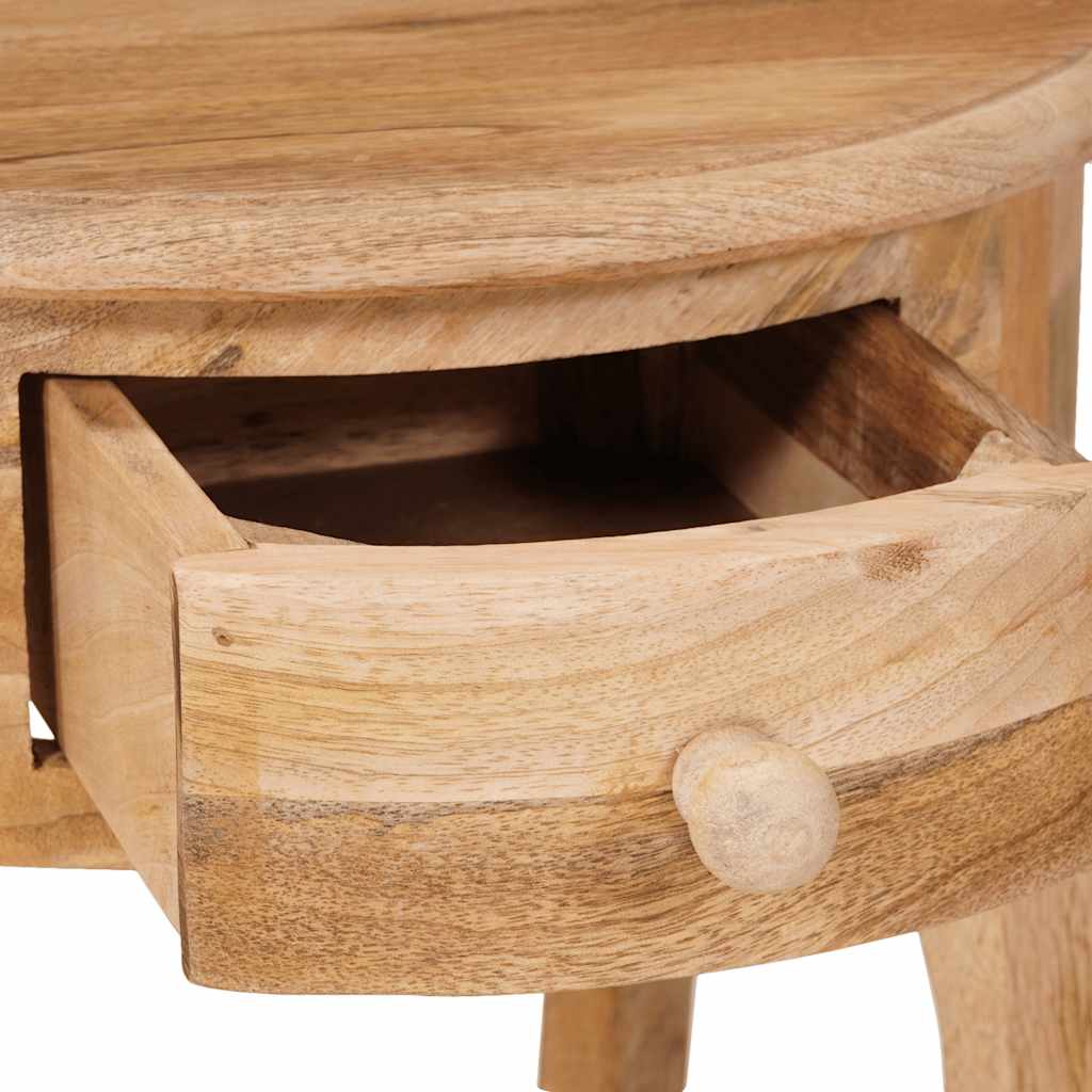 Bijzettafel 37x37x61 cm massief mangohout – afbeelding 6