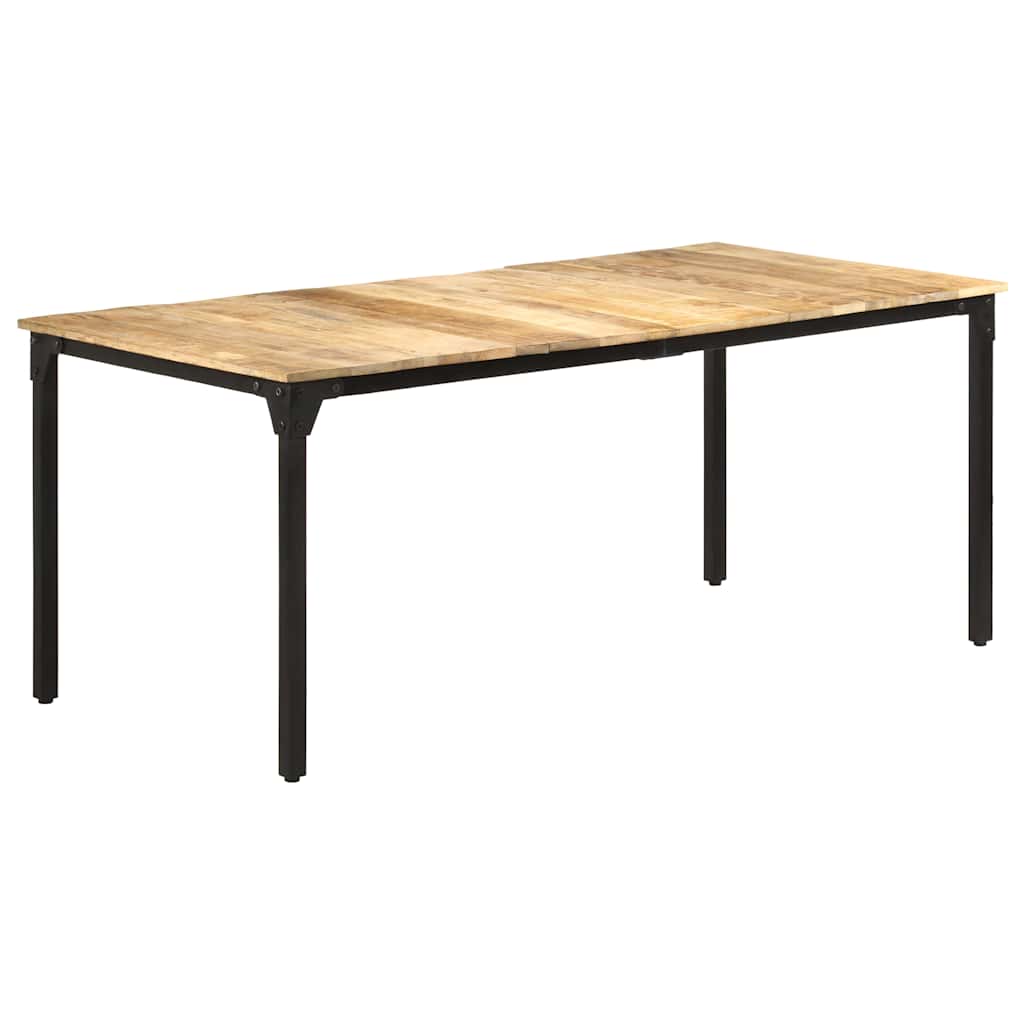 Eettafel 180x90x76 cm ruw mangohout – afbeelding 1