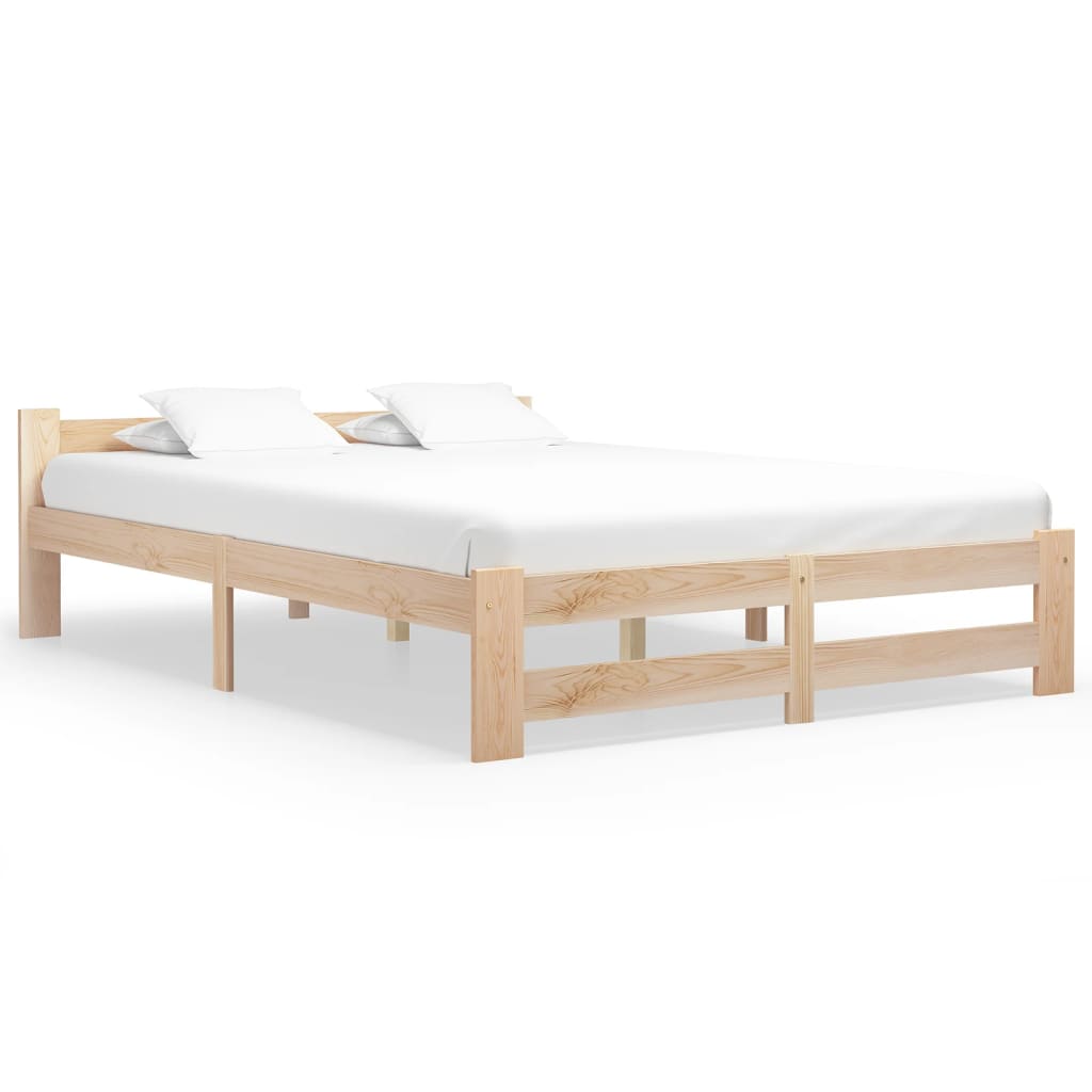 Bedframe massief grenenhout 140x200 cm – afbeelding 1