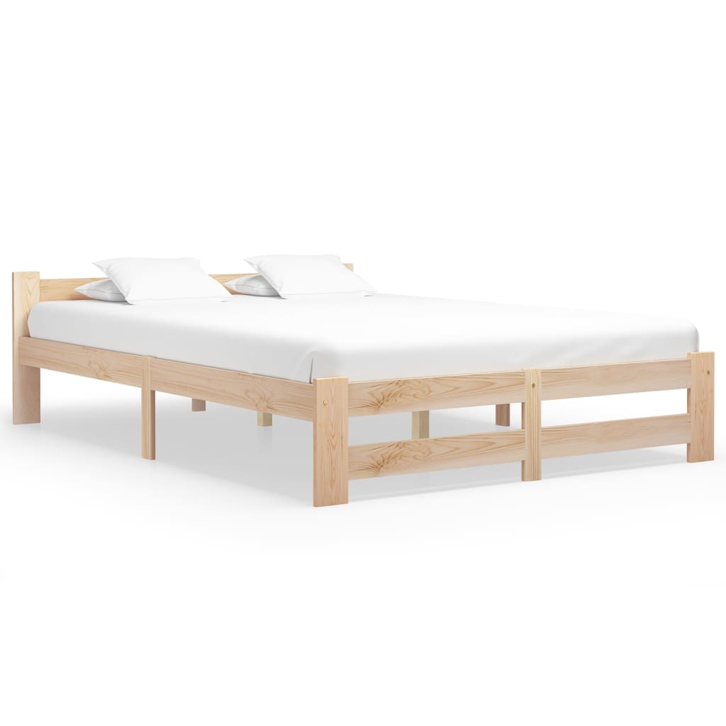 Bedframe massief grenenhout 160x200 cm – afbeelding 1